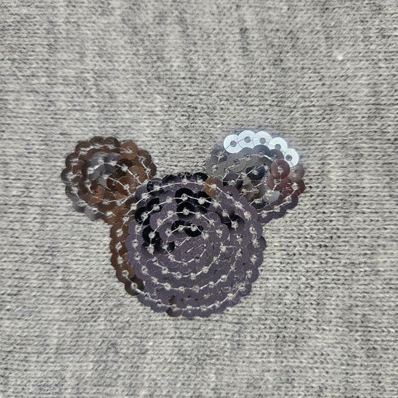 Disney Parks Adult Sequined Fine Knit Scarf Mikey and Stripes Subtle Disney Love - Picture 2 of 5